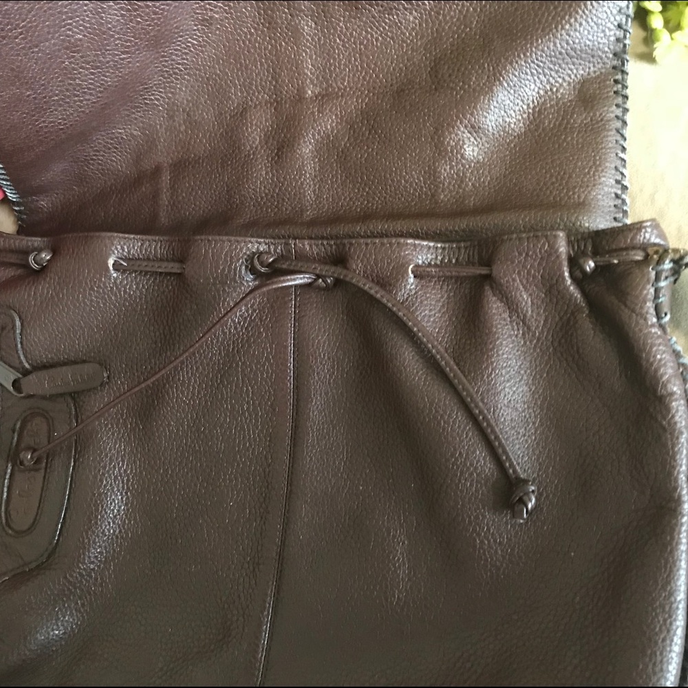 Vintage Carlos Falchi shoulder bag color brown